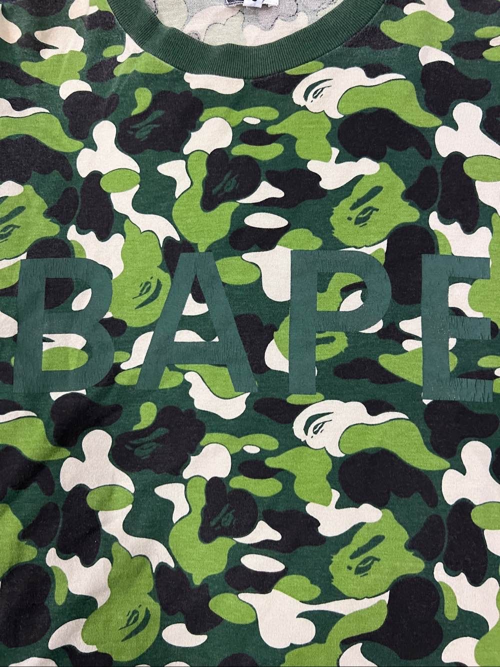 Bape A Bathing Ape Green Camo T-Shirt Size M Size US M / EU 48-50 / 2 - 5 Thumbnail