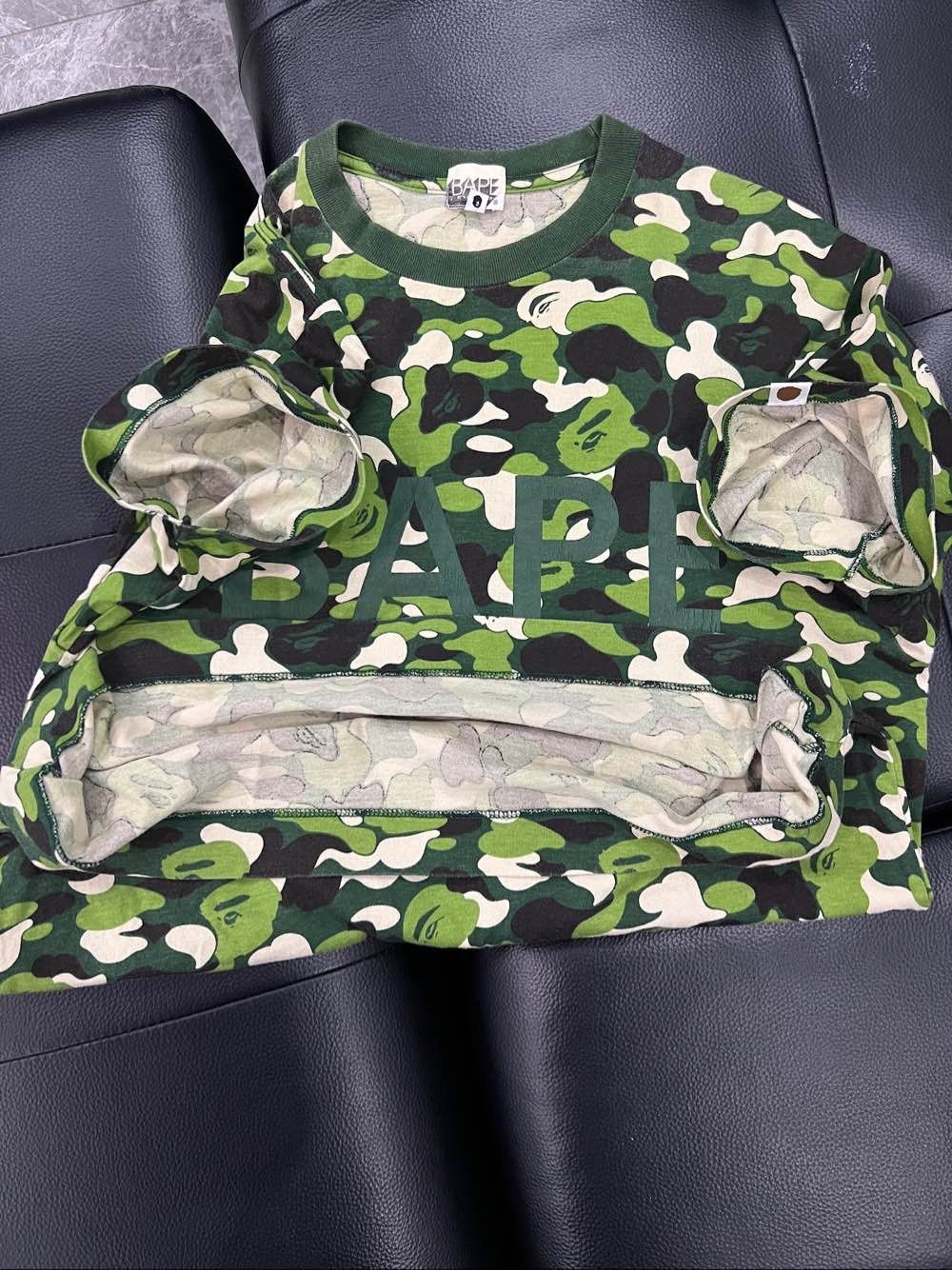 Bape A Bathing Ape Green Camo T-Shirt Size M Size US M / EU 48-50 / 2 - 11 Thumbnail