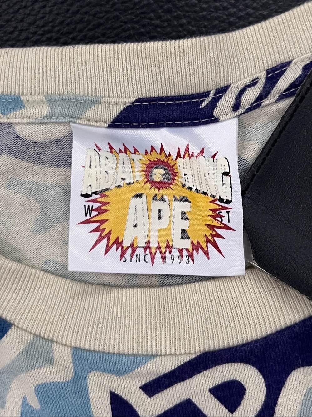 Bape A BATHING APE Camo Graphic T-Shirt Size M Size US M / EU 48-50 / 2 - 3 Thumbnail