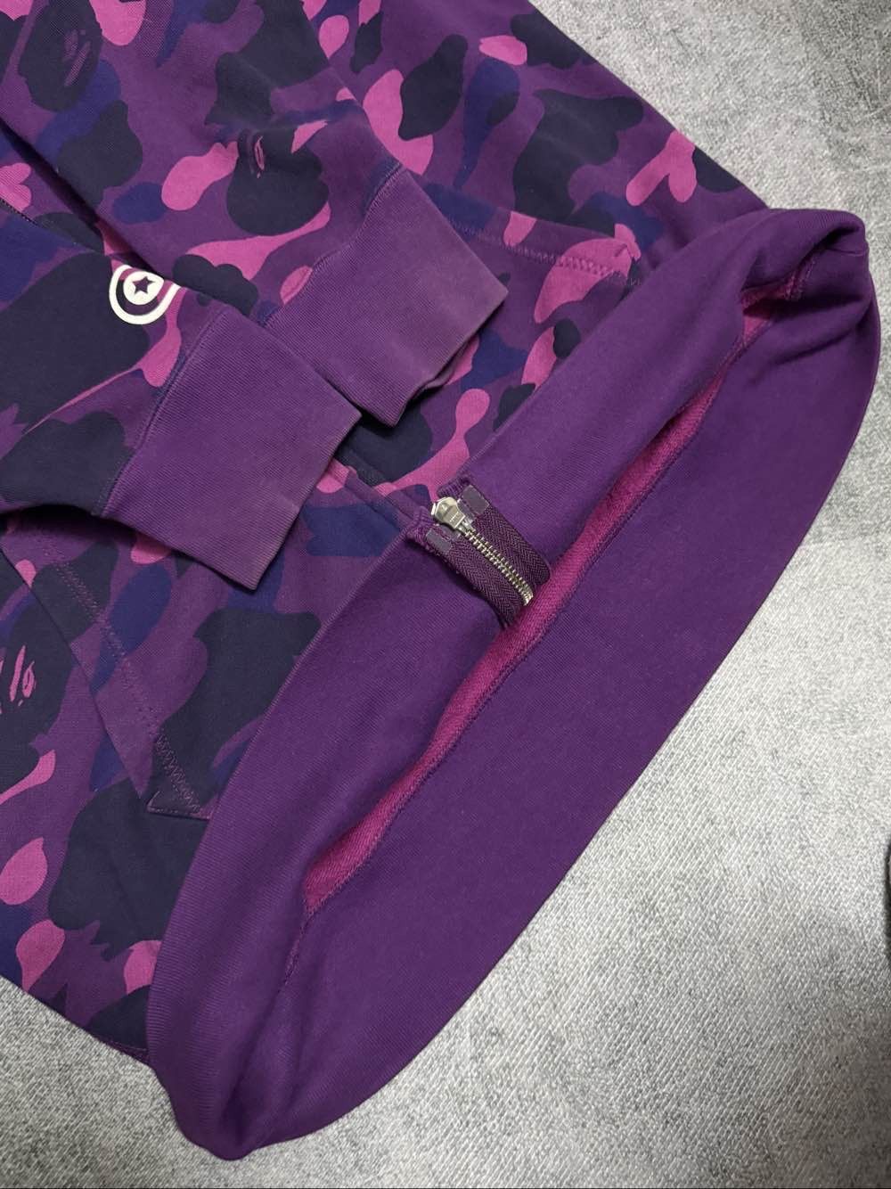 Bape A Bathing Ape Purple Camo Shark Hoodie Size XL Size US XL / EU 56 / 4 - 9 Thumbnail