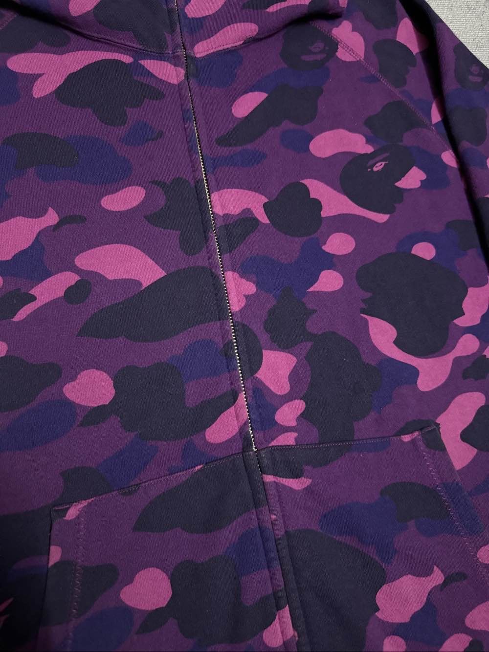 Bape A Bathing Ape Purple Camo Shark Hoodie Size XL Size US XL / EU 56 / 4 - 5 Thumbnail