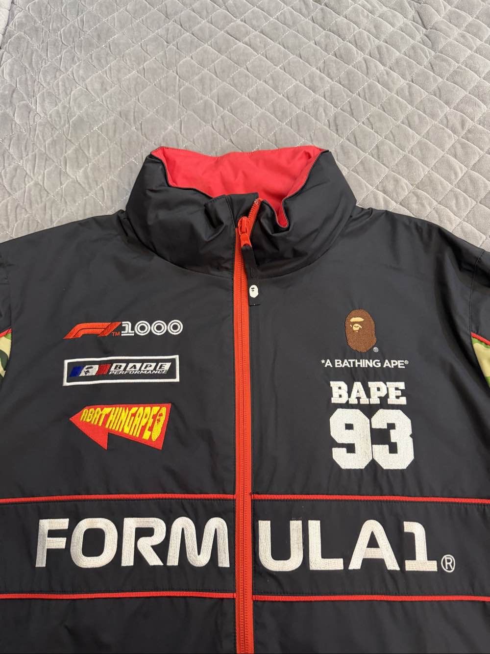 Bape A Bathing Ape x Formula 1 Camo Sleeve Jacket US L Size US L / EU 52-54 / 3 - 6 Thumbnail