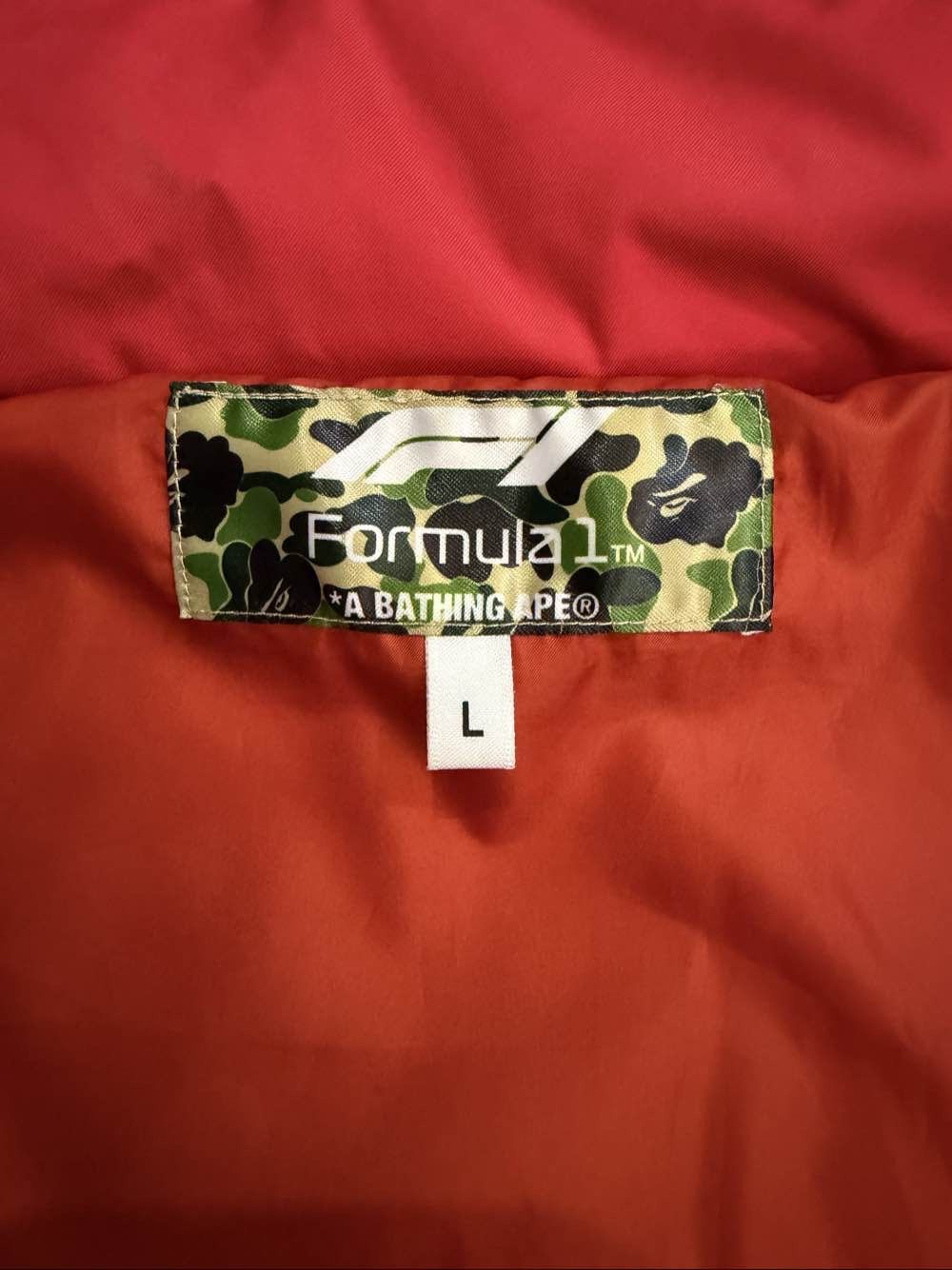 Bape A Bathing Ape x Formula 1 Camo Sleeve Jacket US L Size US L / EU 52-54 / 3 - 3 Thumbnail