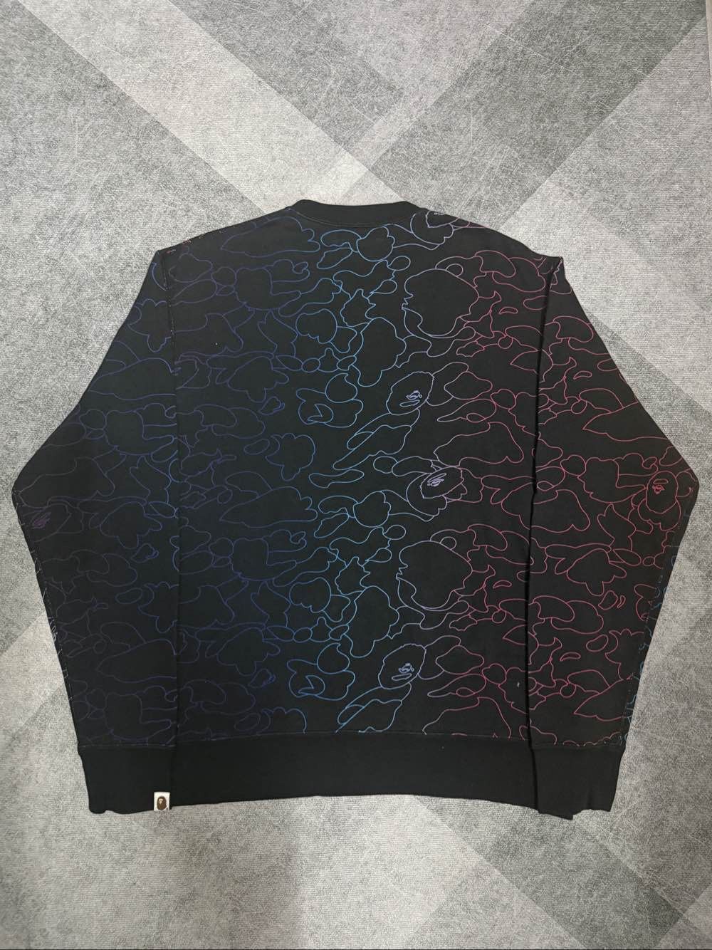 Bape A Bathing Ape Gradient Camo Sweatshirt Size XL Size US XL / EU 56 / 4 - 2 Thumbnail