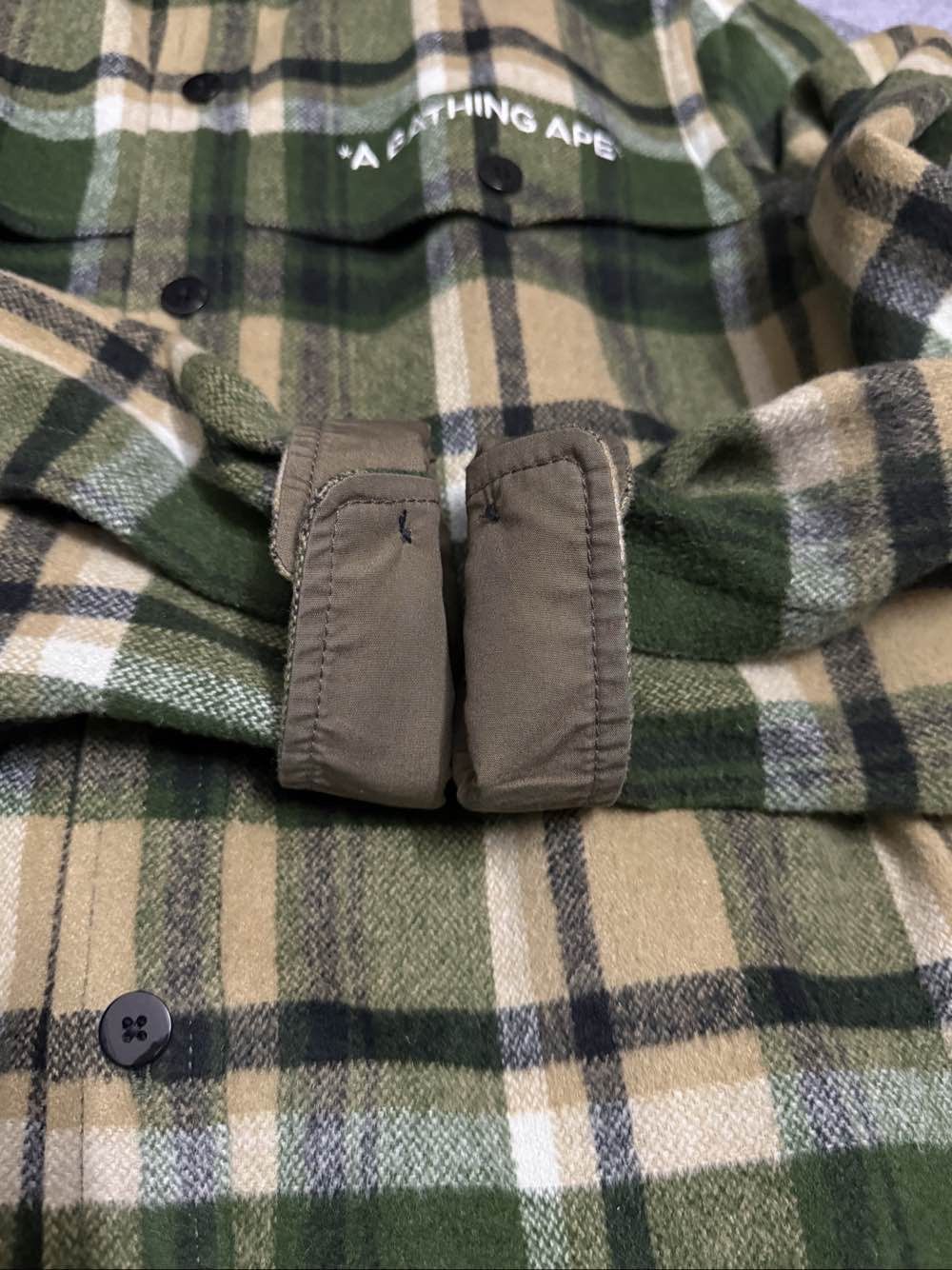 Bape A Bathing Ape Green Plaid Button Up Shirt Size L Size US L / EU 52-54 / 3 - 7 Thumbnail