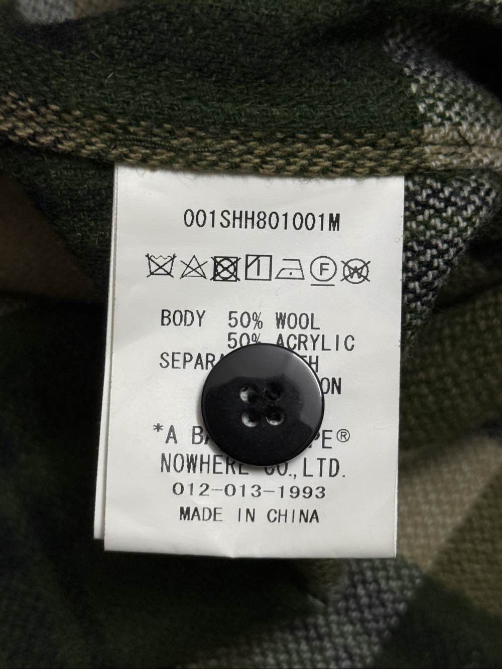 Bape A Bathing Ape Green Plaid Button Up Shirt Size L Size US L / EU 52-54 / 3 - 9 Thumbnail