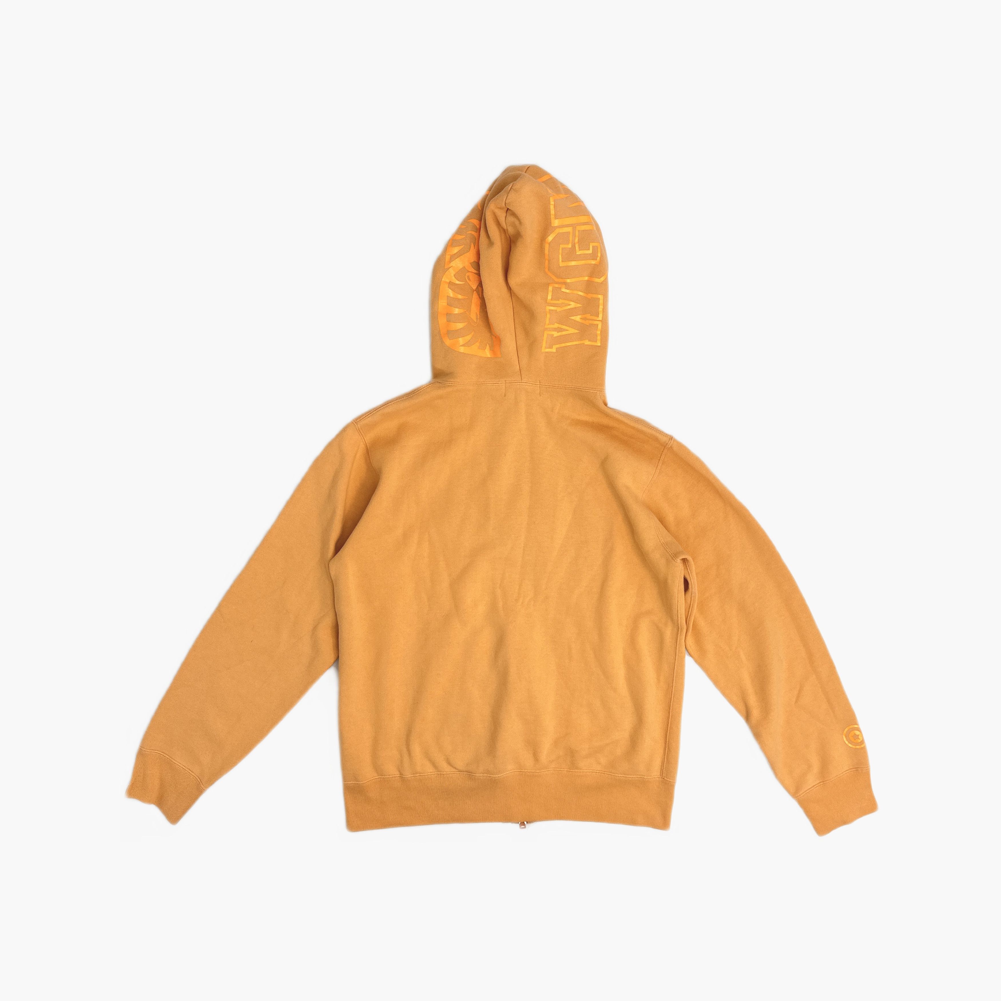Bape A BATHING APE Shark Full Zip Hoodie Orange Size XL Size US XL / EU 56 / 4 - 2 Thumbnail