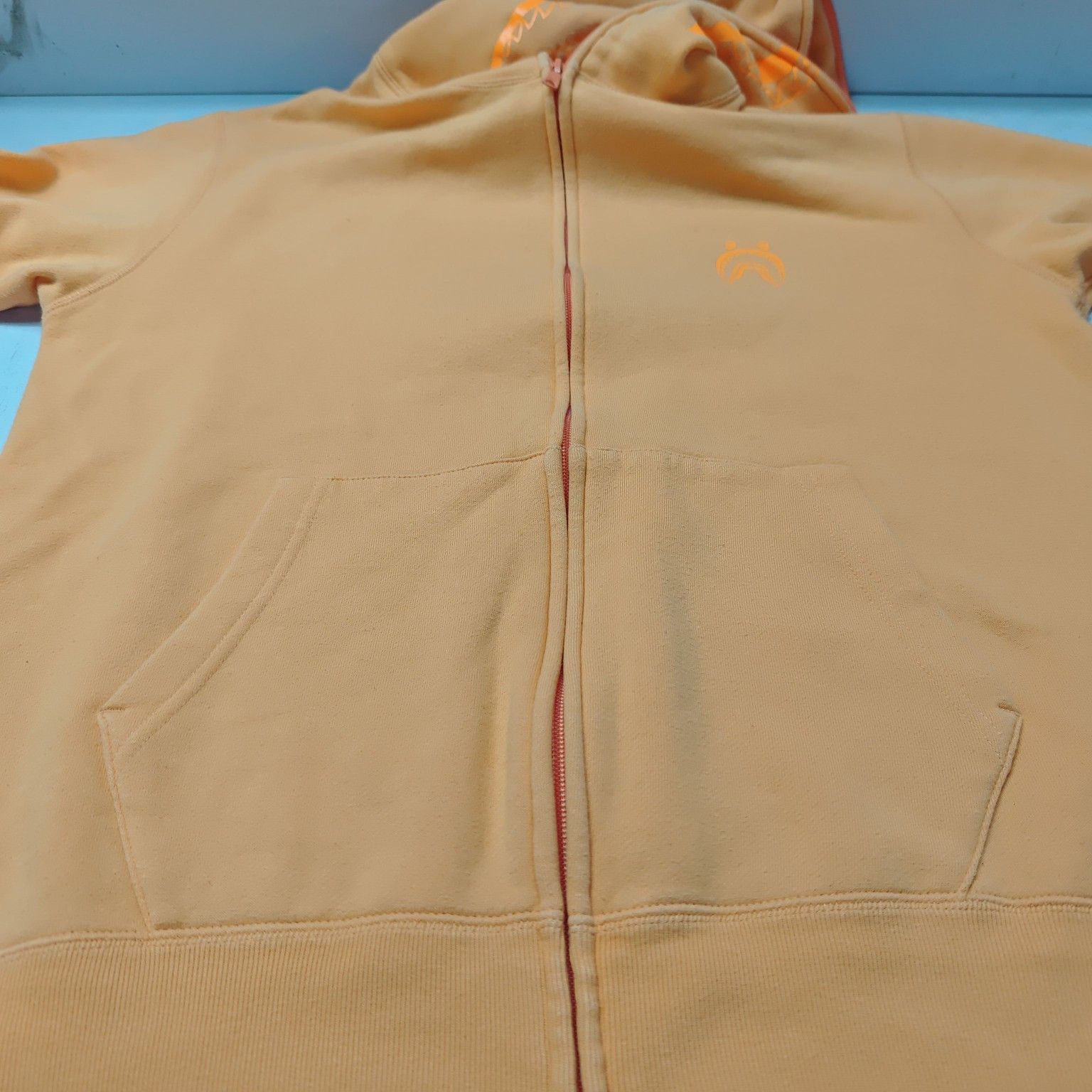 Bape A BATHING APE Shark Full Zip Hoodie Orange Size XL Size US XL / EU 56 / 4 - 12 Thumbnail