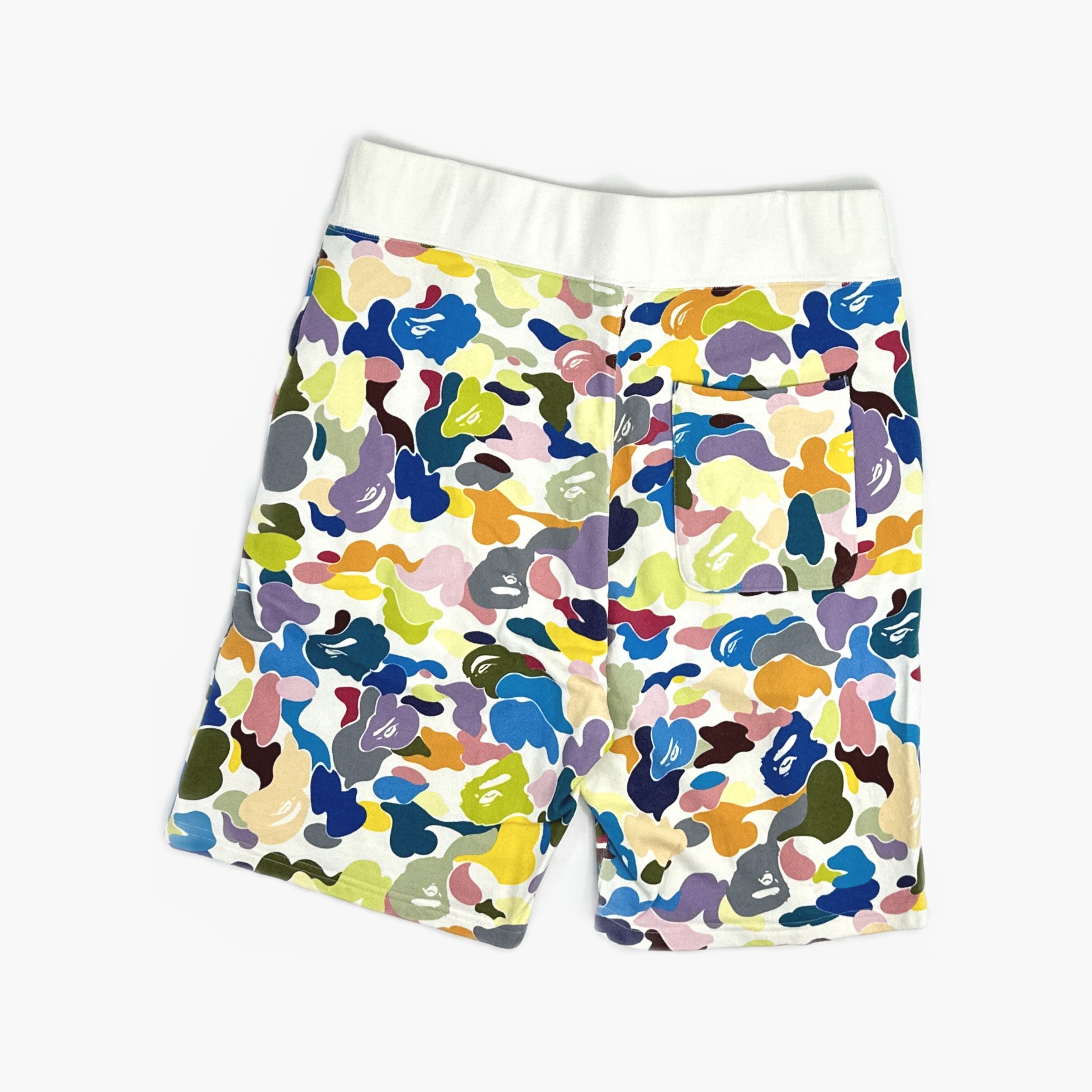 Bape A BATHING APE Multicolor Shark Camo Shorts XL Size US 36 / EU 52 - 2 Thumbnail