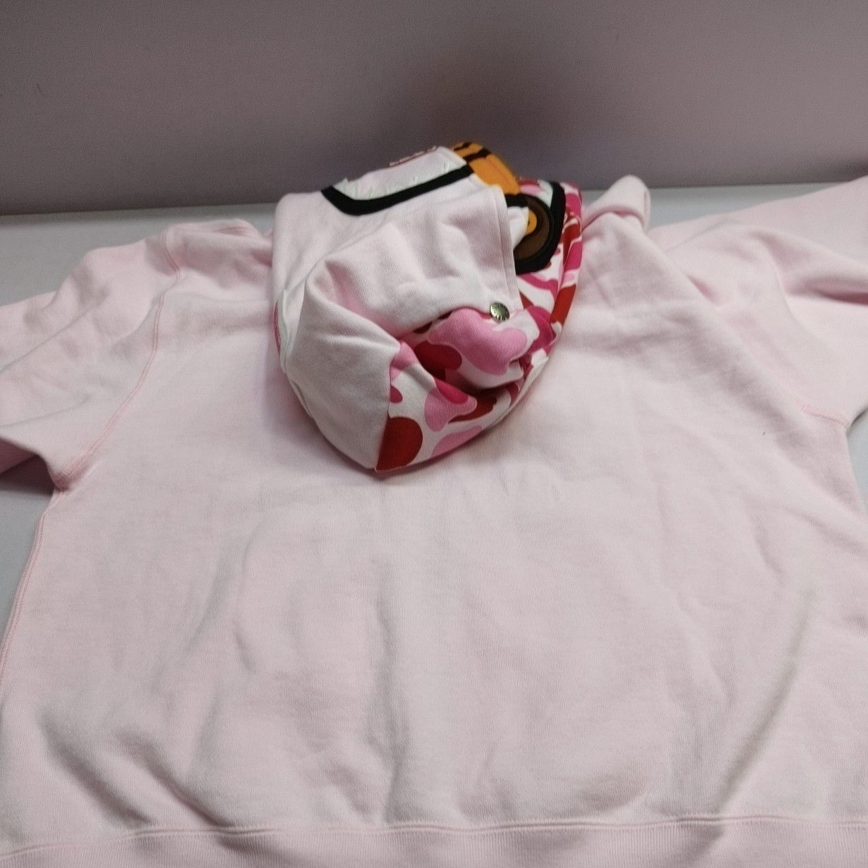 Bape A Bathing Ape Camo Shark Zip-Up Hoodie Pink Size S / US 4 / IT 40 - 6 Thumbnail