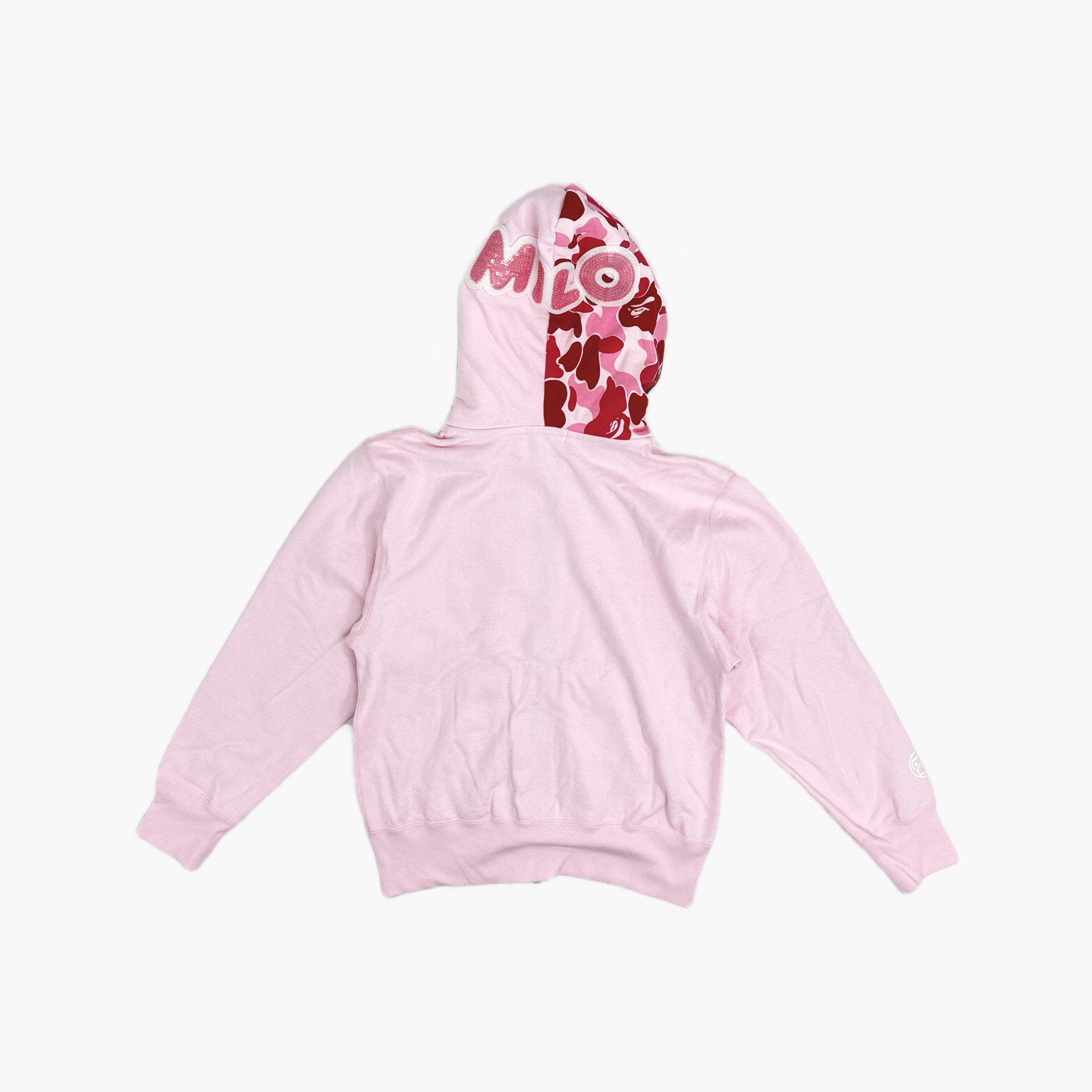 Bape A Bathing Ape Camo Shark Zip-Up Hoodie Pink Size S / US 4 / IT 40 - 2 Thumbnail