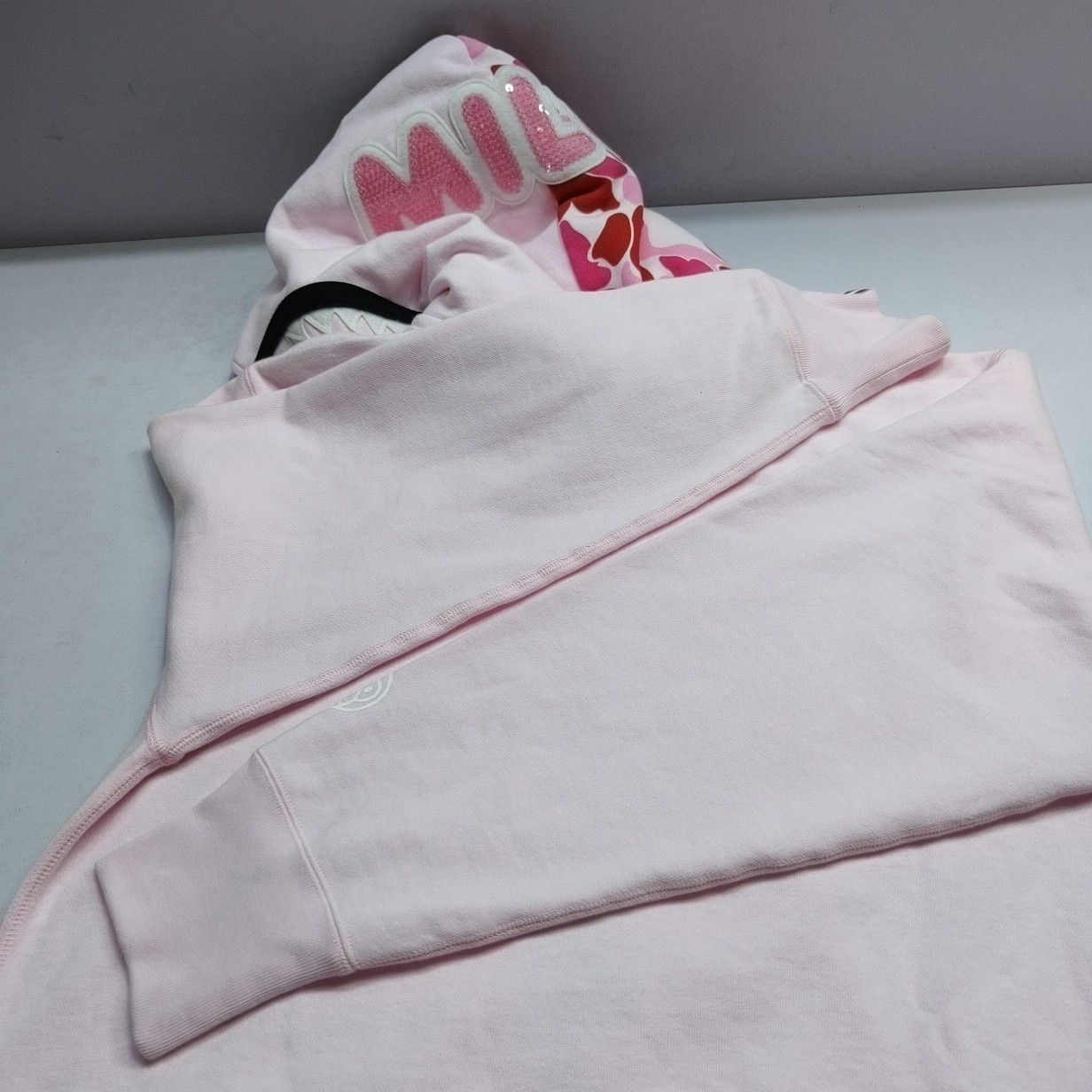 Bape A Bathing Ape Camo Shark Zip-Up Hoodie Pink Size S / US 4 / IT 40 - 12 Thumbnail