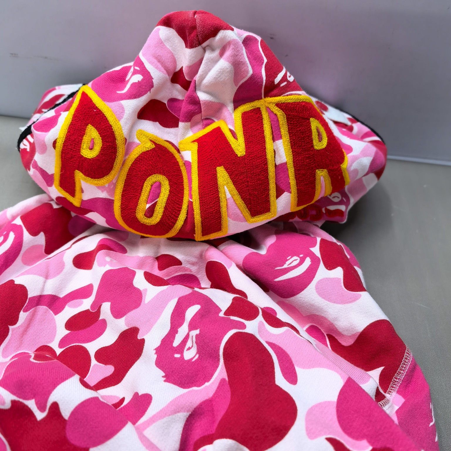 Bape A BATHING APE Pink Camo PONR Zip Up Hoodie XL Size US XL / EU 56 / 4 - 6 Thumbnail