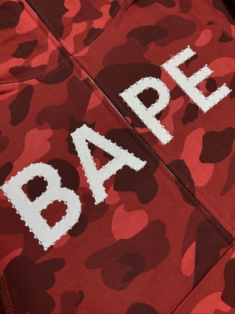 Bape A BATHING APE Color Camo Swarovski Zip Hoodie Size S Size US S / EU 44-46 / 1 - 6 Thumbnail