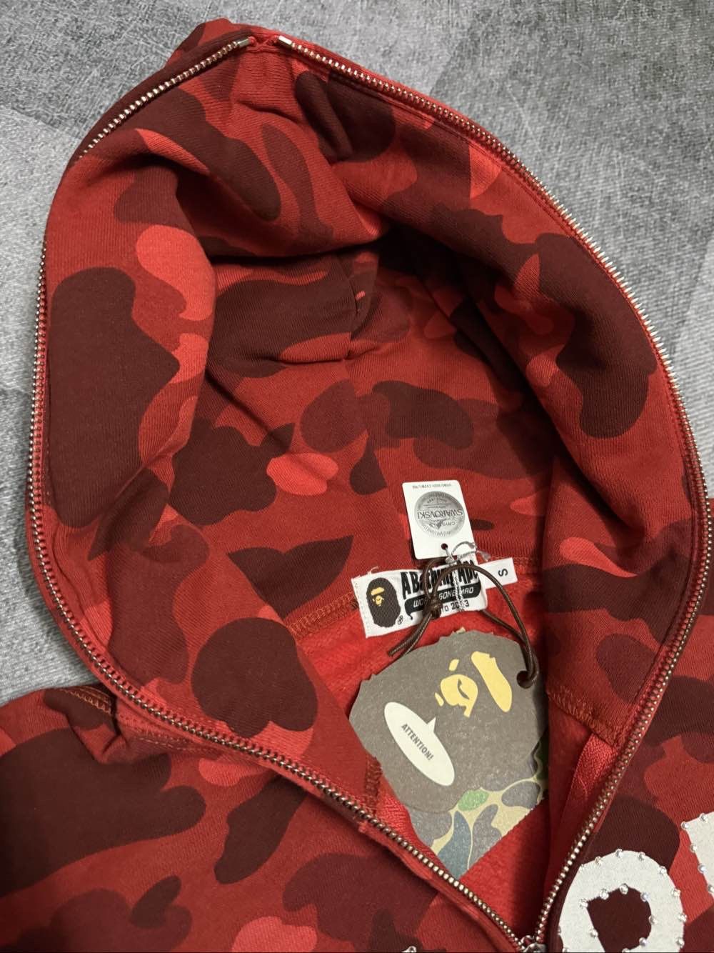 Bape A BATHING APE Color Camo Swarovski Zip Hoodie Size S Size US S / EU 44-46 / 1 - 5 Thumbnail