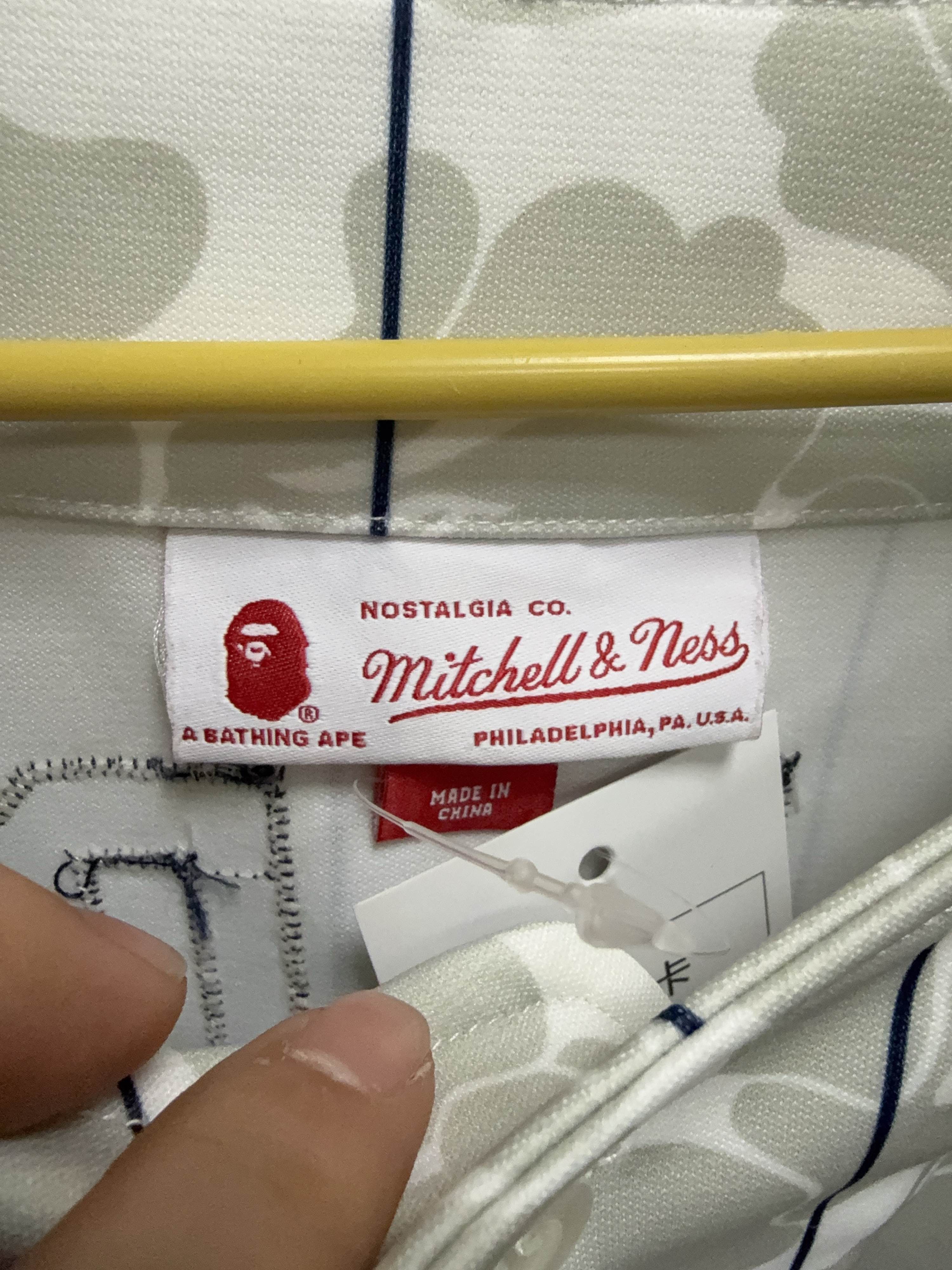 Bape A BATHING APE x Mitchell & Ness Camo Baseball Jersey XL Size US XL / EU 56 / 4 - 3 Thumbnail