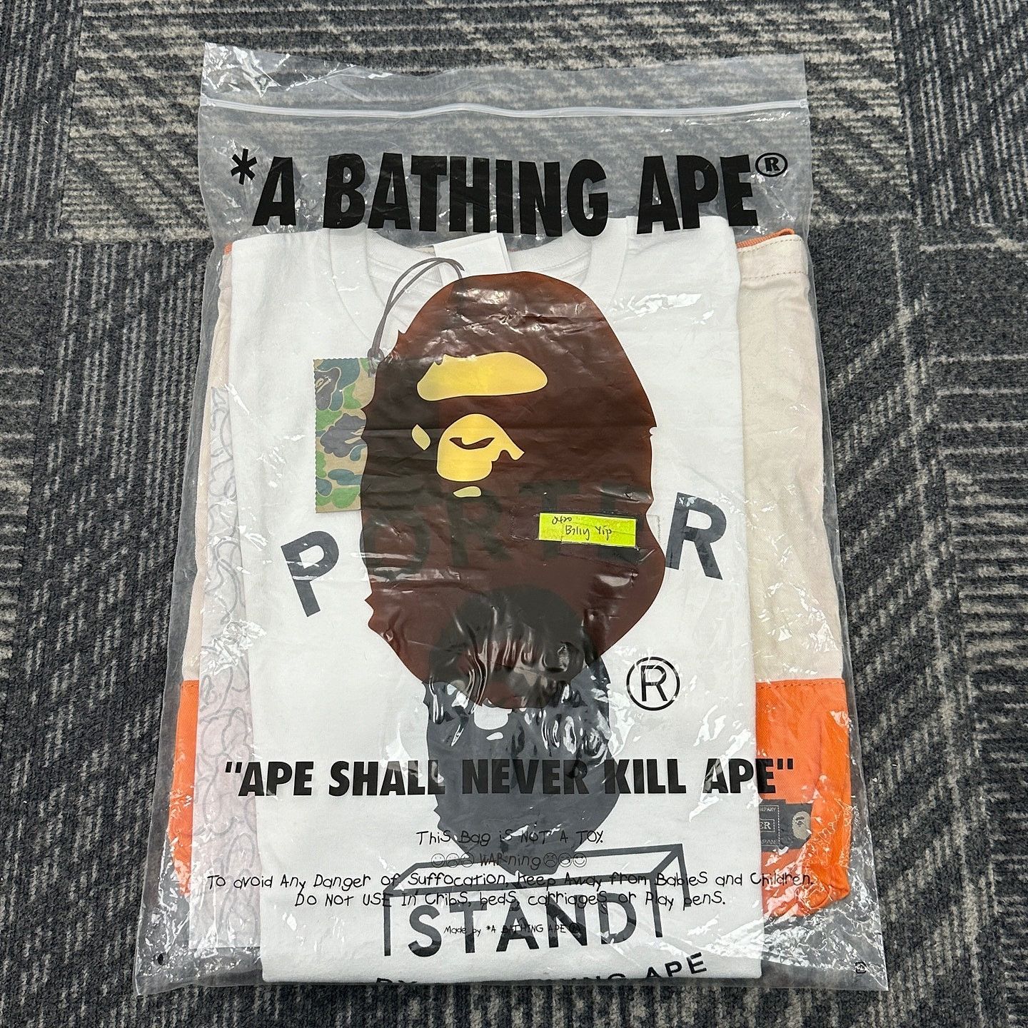 Bape A Bathing Ape x Porter Logo T-Shirt Size M Size US M / EU 48-50 / 2 - 9 Thumbnail