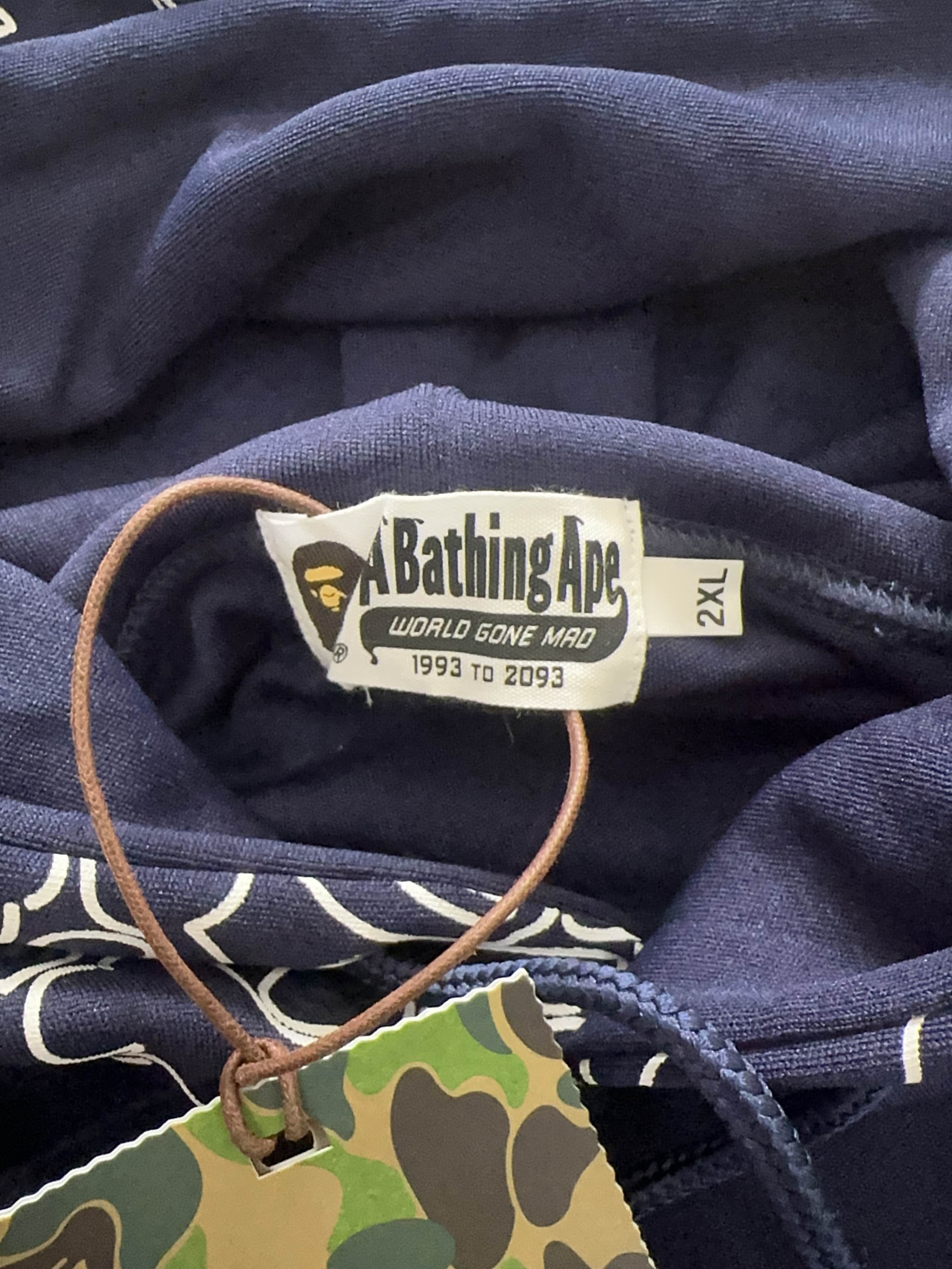 Bape A Bathing Ape Logo Print Hoodie Size XXL Size US XXL / EU 58 / 5 - 3 Thumbnail