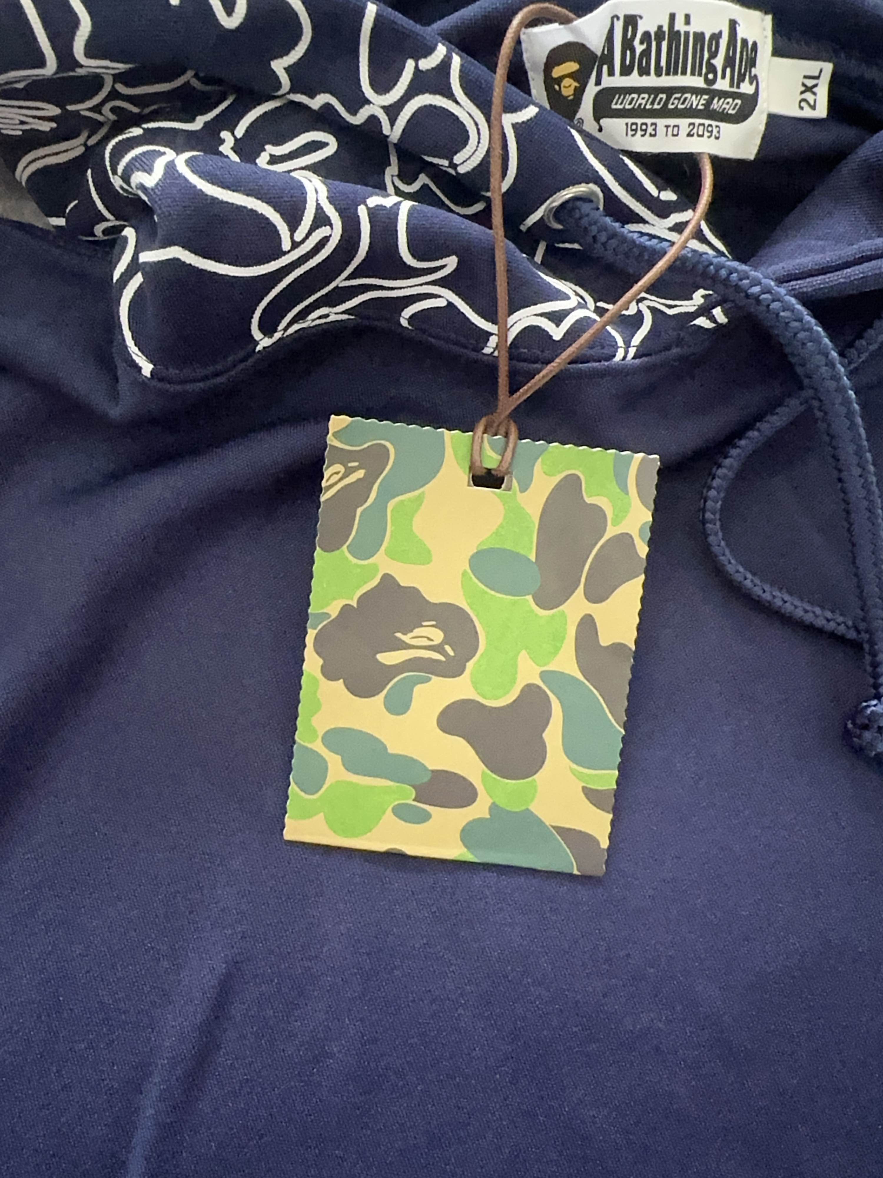 Bape A Bathing Ape Logo Print Hoodie Size XXL Size US XXL / EU 58 / 5 - 5 Thumbnail