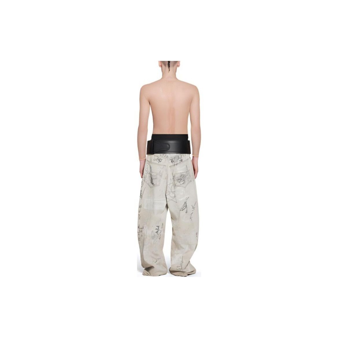 Balenciaga Balenciaga Graffiti Print Denim Jeans Size M Size US 32 / EU 48 - 8 Thumbnail
