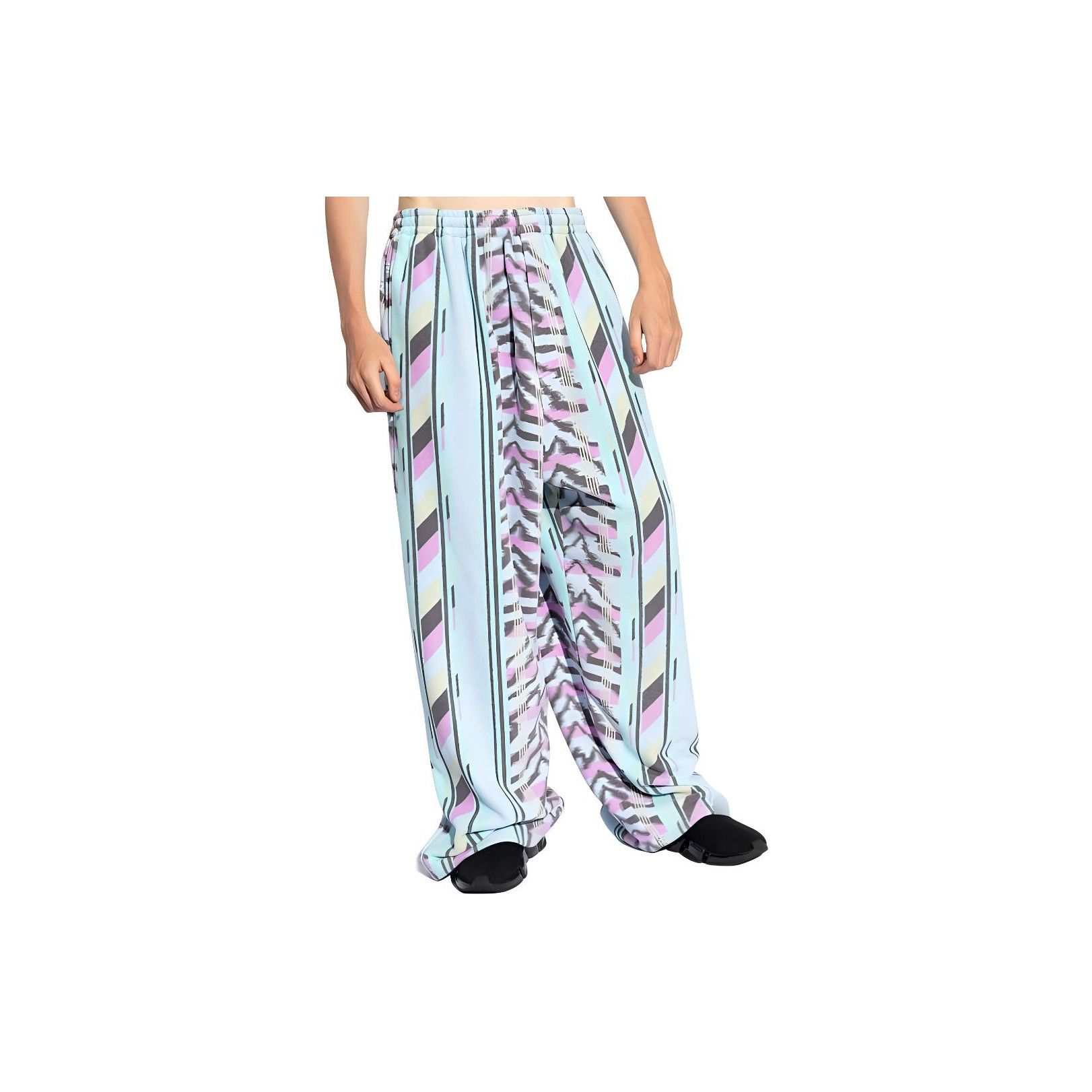 Balenciaga Balenciaga Geometric Print Casual Pants Size 26 Size US 26 / EU 42 - 6 Thumbnail