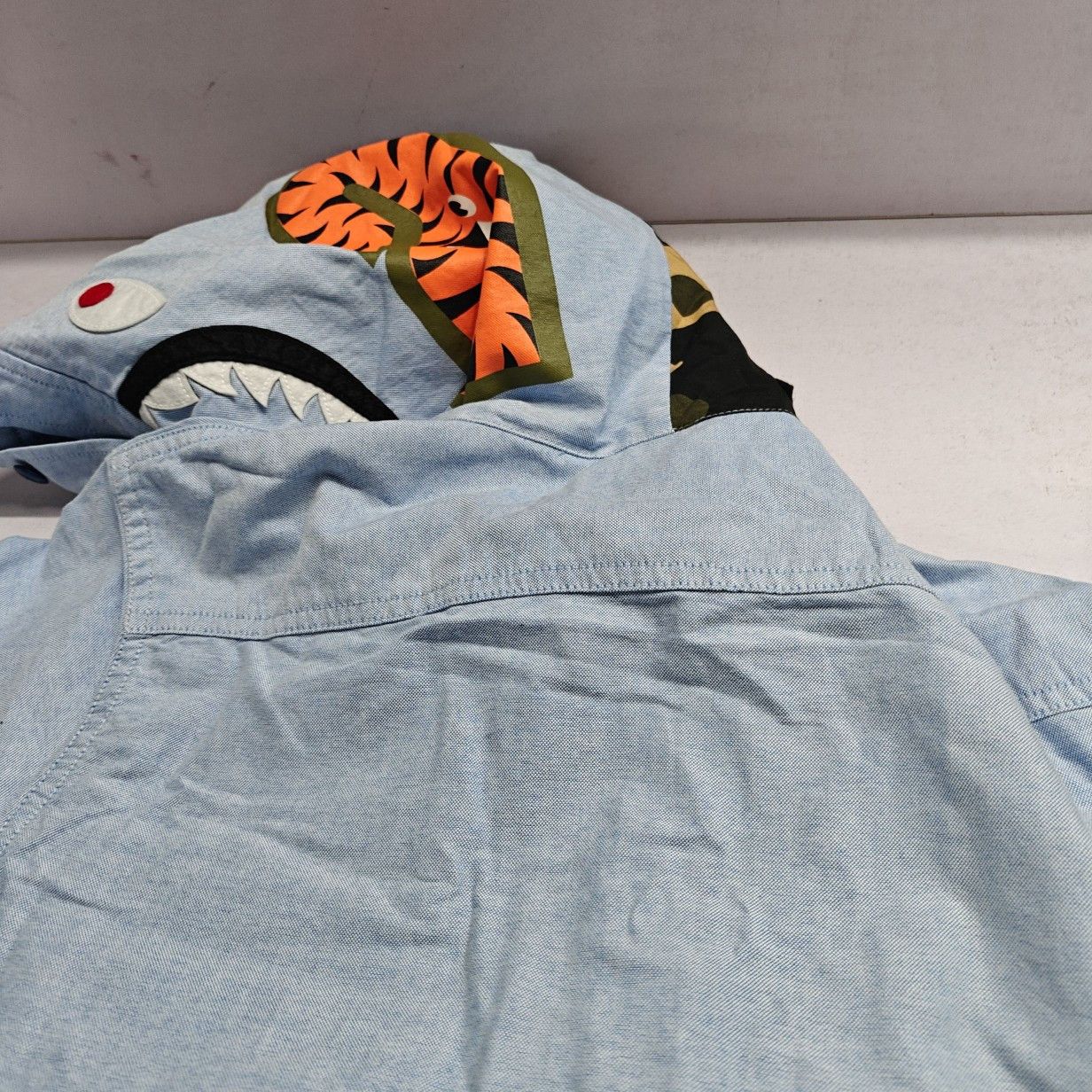 Bape A Bathing Ape Camo Shark Button Up Shirt Size L Size US L / EU 52-54 / 3 - 5 Thumbnail
