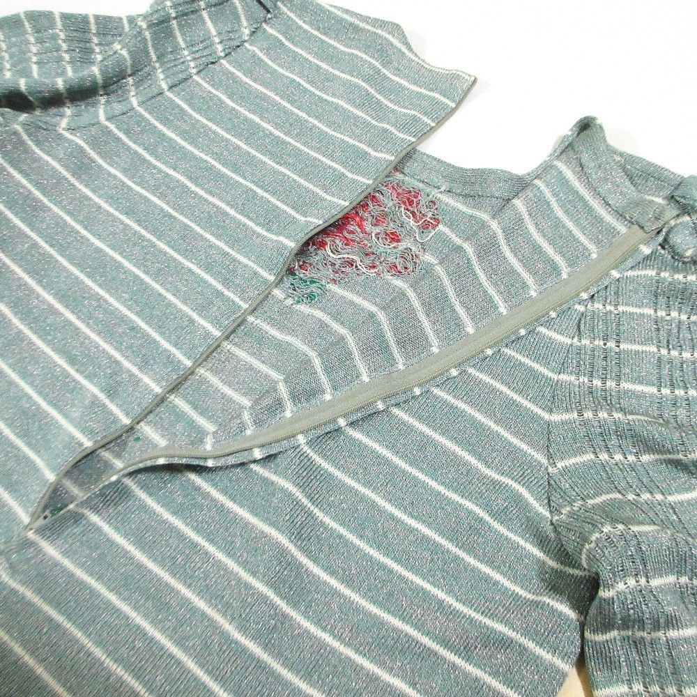 Other Other TOYOKO SAITO Flower Border Knit Top Textile Tops DUTY FREE for USA Size ONE SIZE - 8 Thumbnail