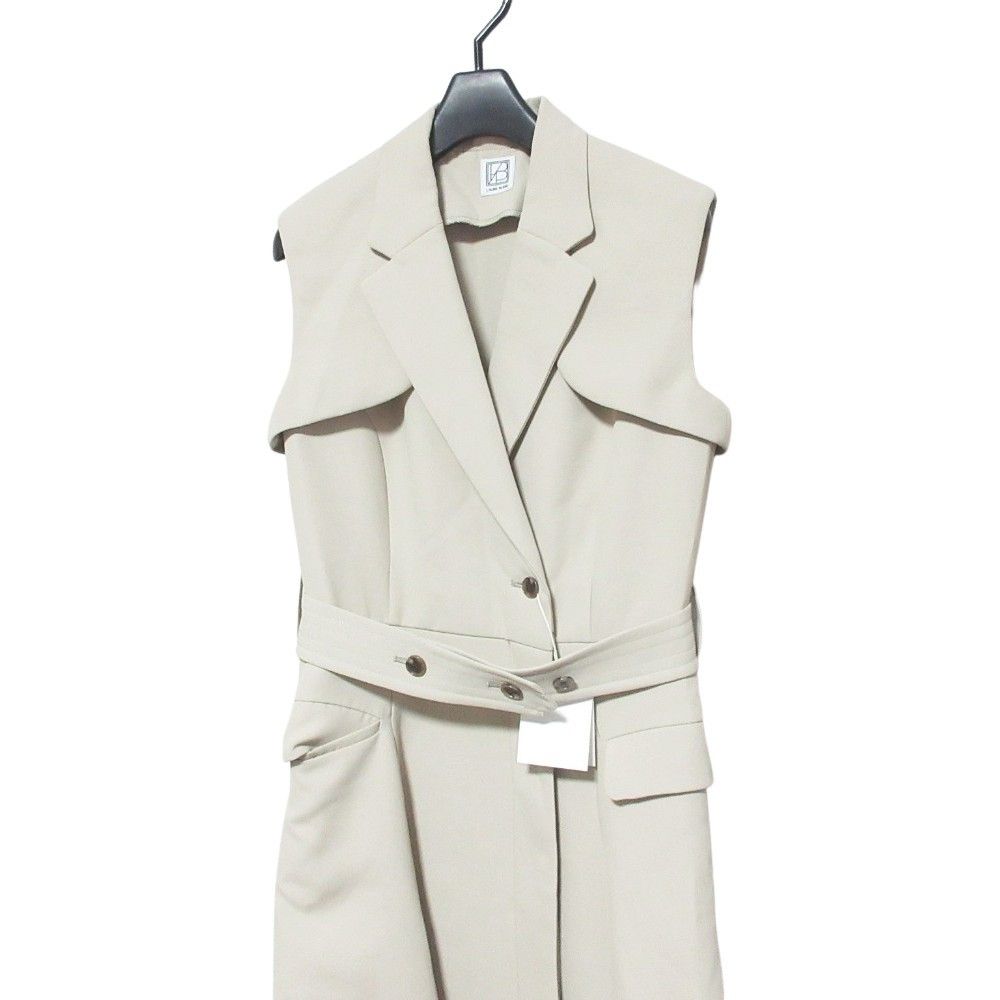Other Other L’AUBE BLANC Sleeveless Coat Dress Textile Dresses 23SU-06 DUTY FREE for USA Size ONE SIZE - 3 Thumbnail