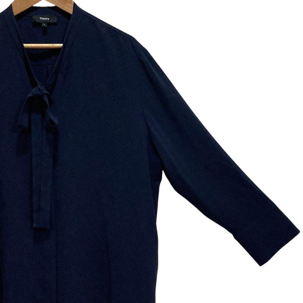 Theory Theory Theory TP GGT Ribbon Tie Blouse Textile Tops DUTY FREE for USA Size ONE SIZE - 3 Thumbnail