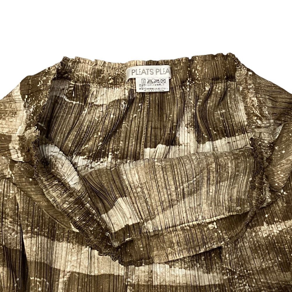 Issey Miyake Issey Miyake Pleats Please Issey Miyake Transfer Print Long Skirt Textile Skirts PP31-JG924 DUTY FREE for USA Size ONE SIZE - 3 Thumbnail