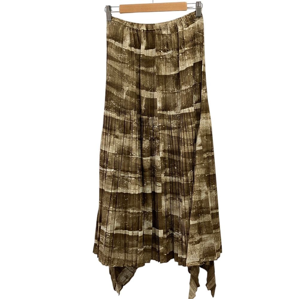 Issey Miyake Issey Miyake Pleats Please Issey Miyake Transfer Print Long Skirt Textile Skirts PP31-JG924 DUTY FREE for USA Size ONE SIZE - 2 Thumbnail