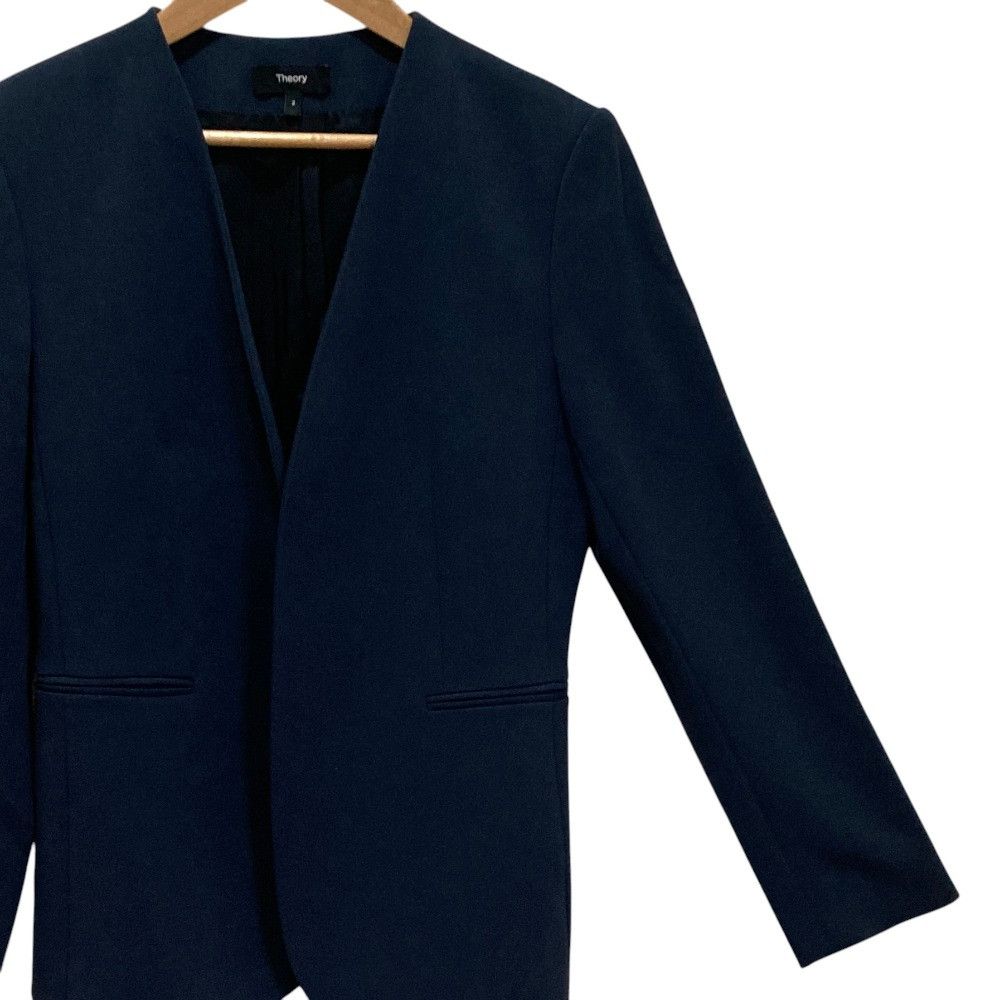 Theory Theory Theory ADMIRAL CREPE Collarless Jacket Others Outerwear DUTY FREE for USA Size ONE SIZE - 3 Thumbnail