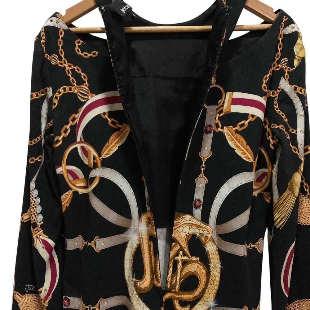 Other Other Just Cavalli Chain Print Dress Textile Dresses DUTY FREE for USA Size ONE SIZE - 4 Thumbnail