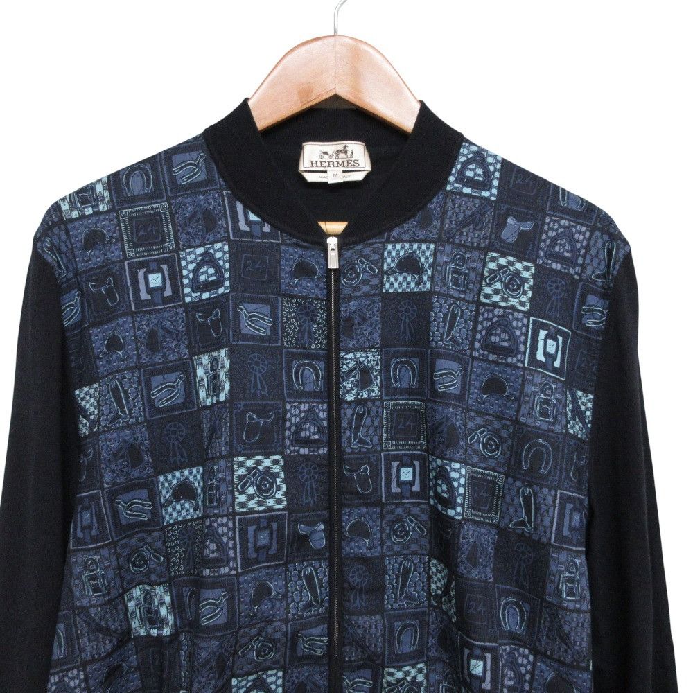 Hermes Hermes Hermes Cotton Knit Jacket Textile Outerwear DUTY FREE for USA Size ONE SIZE - 3 Thumbnail