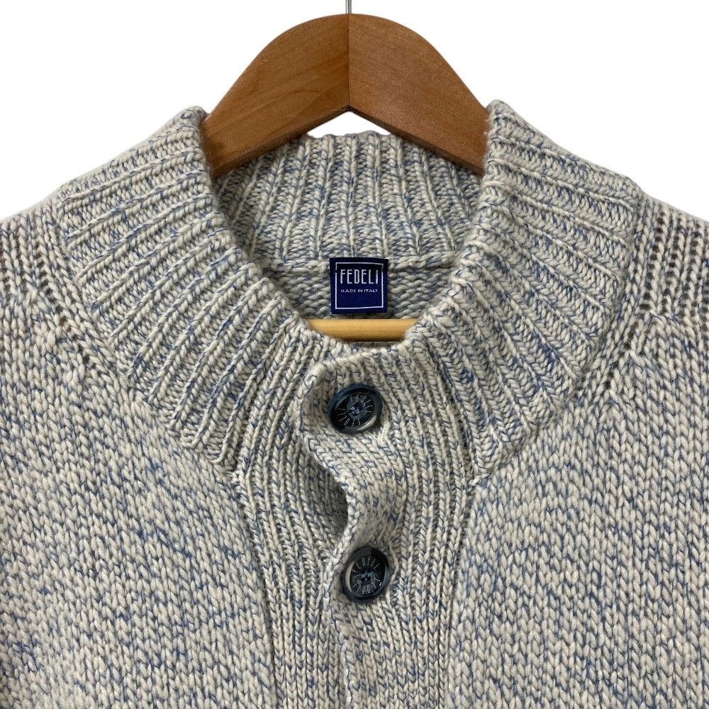 Other Other FEDELI Wool Cashmere Knit Jacket Textile Outerwear DUTY FREE for USA Size ONE SIZE - 4 Thumbnail