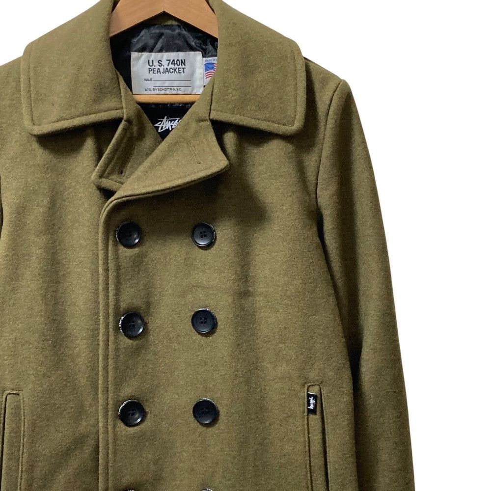 Other Other Stussy Schott Wool Melton Coat Textile Outerwear 753STT DUTY FREE for USA Size ONE SIZE - 2 Thumbnail