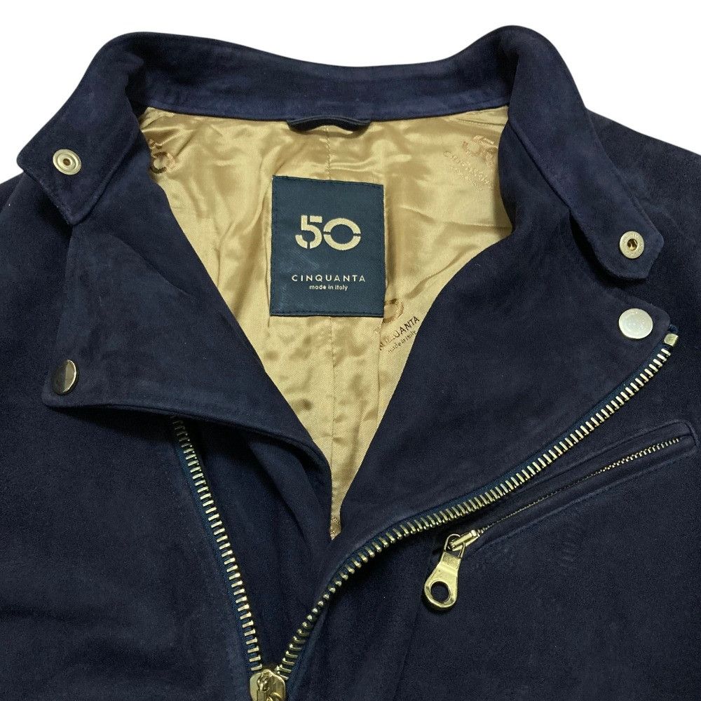 Other Other Cinquanta Goatskin Suede Rider Jacket Leather Outerwear DUTY FREE for USA Size ONE SIZE - 4 Thumbnail