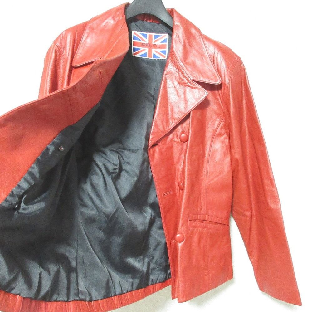 Other Other MICHIKO LONDON Leather Double Breasted Jacket Leather Outerwear I090I13R DUTY FREE for USA Size ONE SIZE - 7 Thumbnail