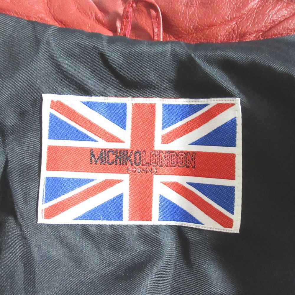 Other Other MICHIKO LONDON Leather Double Breasted Jacket Leather Outerwear I090I13R DUTY FREE for USA Size ONE SIZE - 8 Thumbnail