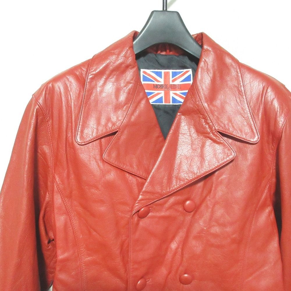 Other Other MICHIKO LONDON Leather Double Breasted Jacket Leather Outerwear I090I13R DUTY FREE for USA Size ONE SIZE - 3 Thumbnail