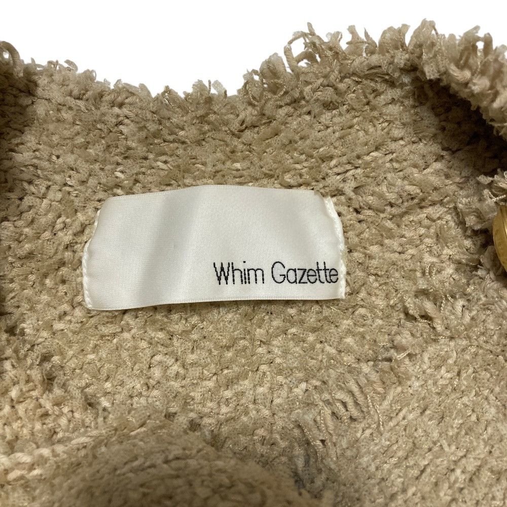 Other Other Whim Gazette Knit TWEEDY Collarless Jacket Textile Outerwear DUTY FREE for USA Size ONE SIZE - 5 Thumbnail