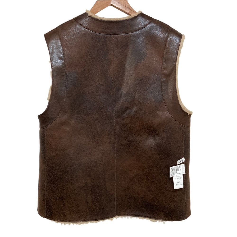 Other Other Plage Faux Shearling Vest Plastic / Synthetic Outerwear DUTY FREE for USA Size ONE SIZE - 6 Thumbnail