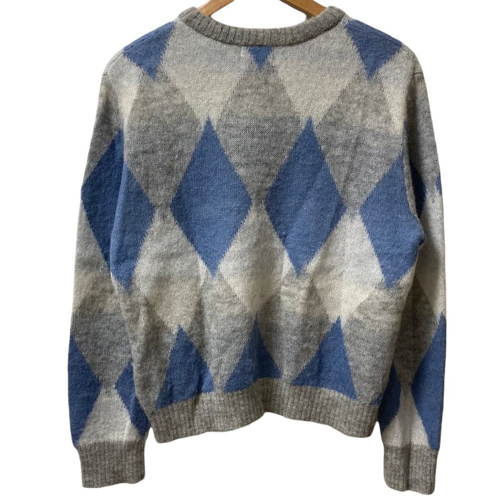 Other Other BLUE LABEL CRESTBRIDGE Hairy Argyle Knit Sweater Textile Tops 55N15651 DUTY FREE for USA Size ONE SIZE - 3 Thumbnail