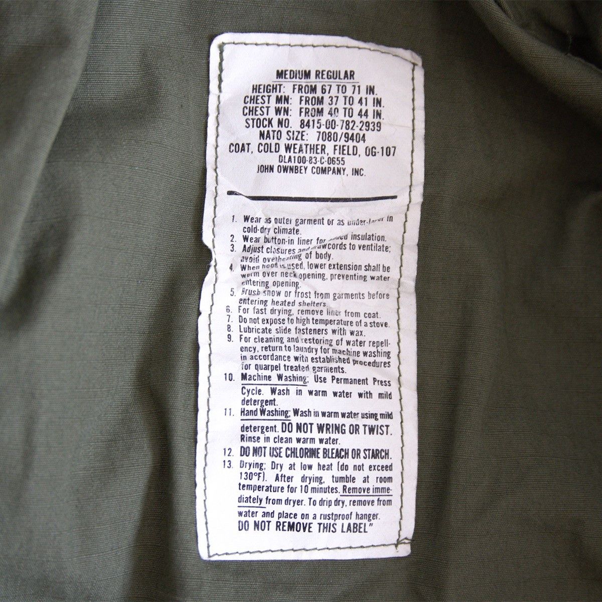 Vintage US ARMY 80s M-65 3rd Field Jacket Size MEDIUM-REGULAR Size US M / EU 48-50 / 2 - 8 Thumbnail