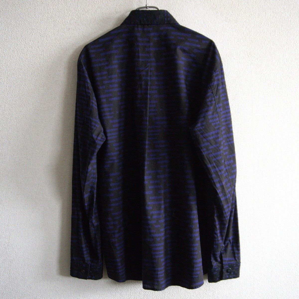 Issey Miyake ISSEY MIYAKE Multi Pattern Shirt Purple Black Size L Size US L / EU 52-54 / 3 - 2 Thumbnail