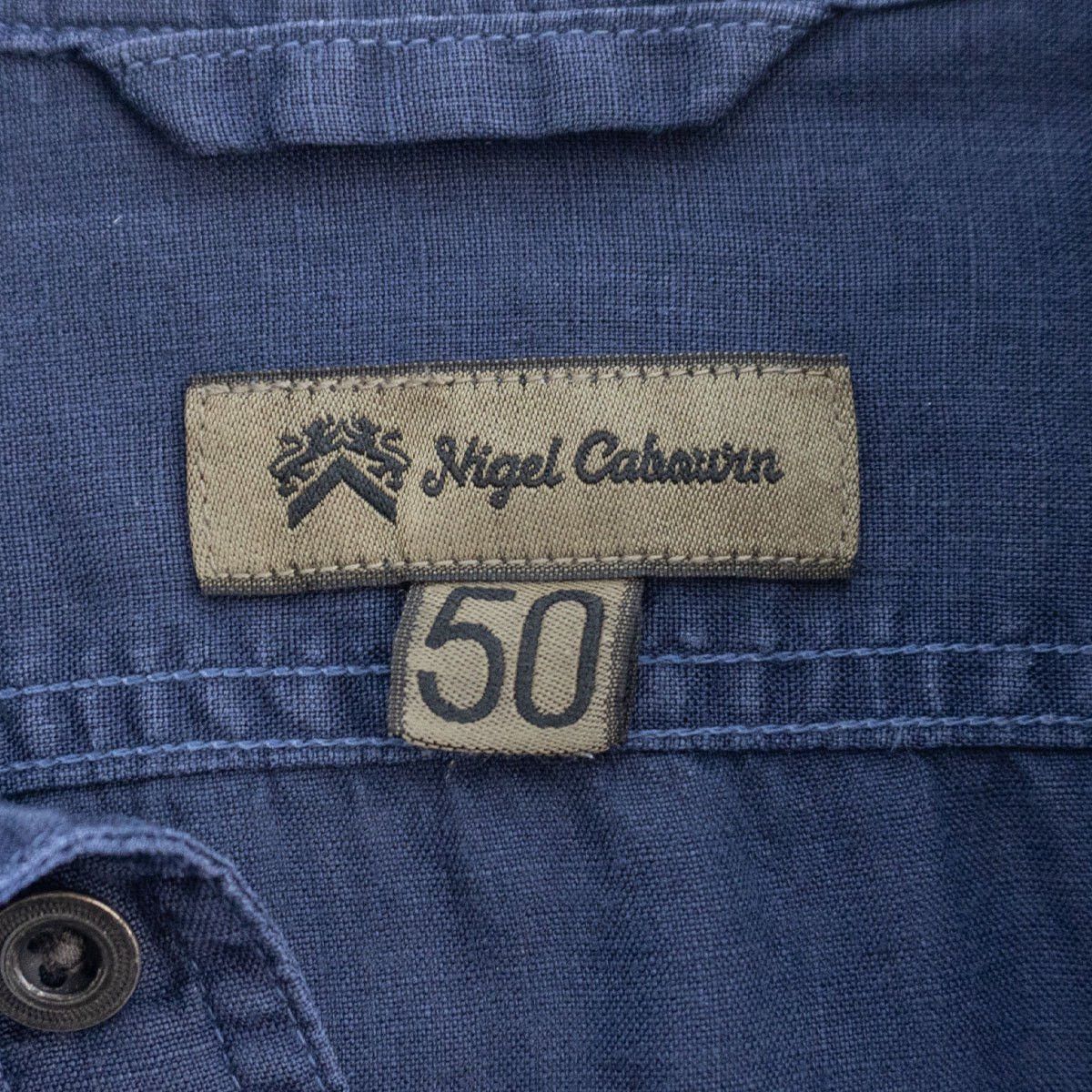 Nigel Cabourn NIGEL CABOURN Linen Work Shirt Size L Size US L / EU 52-54 / 3 - 5 Thumbnail