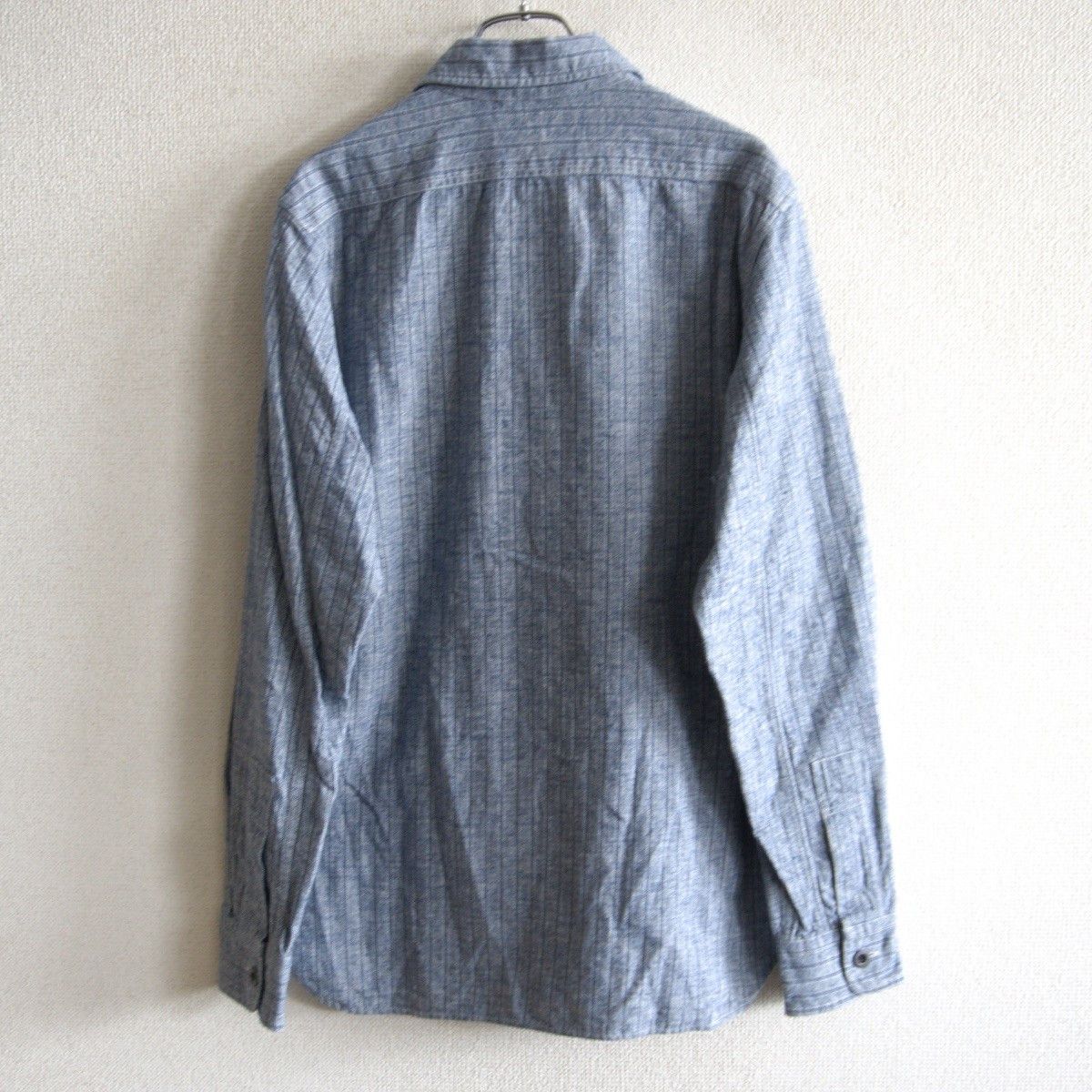 Nigel Cabourn NIGEL CABOURN Cotton Linen Stripe Work Shirt Size M Size US M / EU 48-50 / 2 - 2 Thumbnail