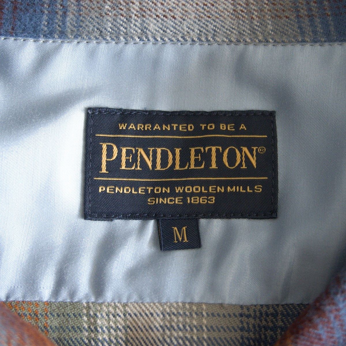 Pendleton PENDLETON Open Collar Cotton Ombre Boxy Shirt Size M Size US M / EU 48-50 / 2 - 5 Thumbnail