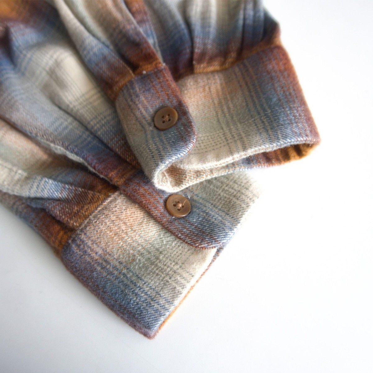 Pendleton PENDLETON Open Collar Cotton Ombre Boxy Shirt Size M Size US M / EU 48-50 / 2 - 4 Thumbnail