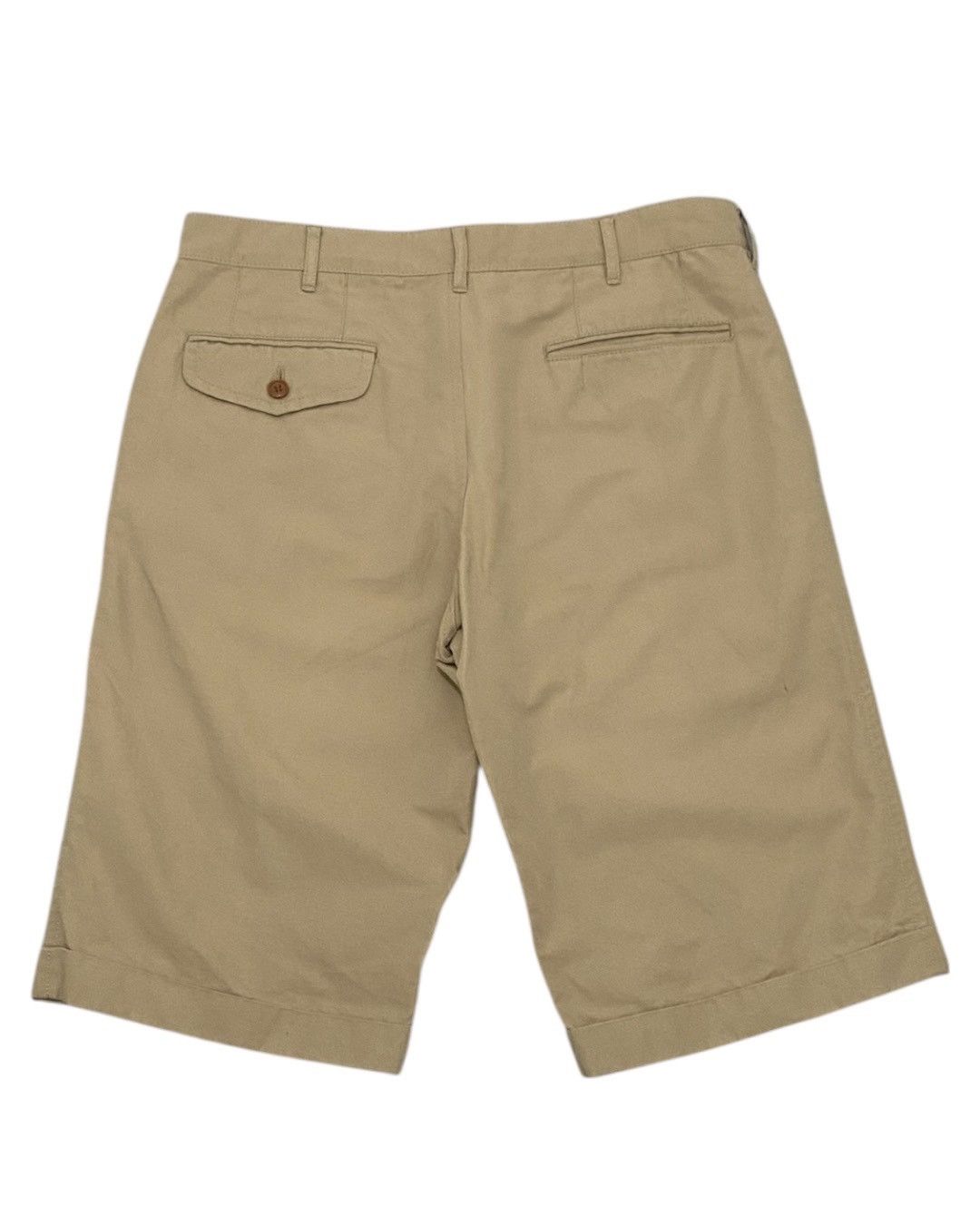 Comme des Garcons Comme des Garcons Beige Cotton Blend Cuffed Shorts Size US 32 / EU 48 - 2 Thumbnail